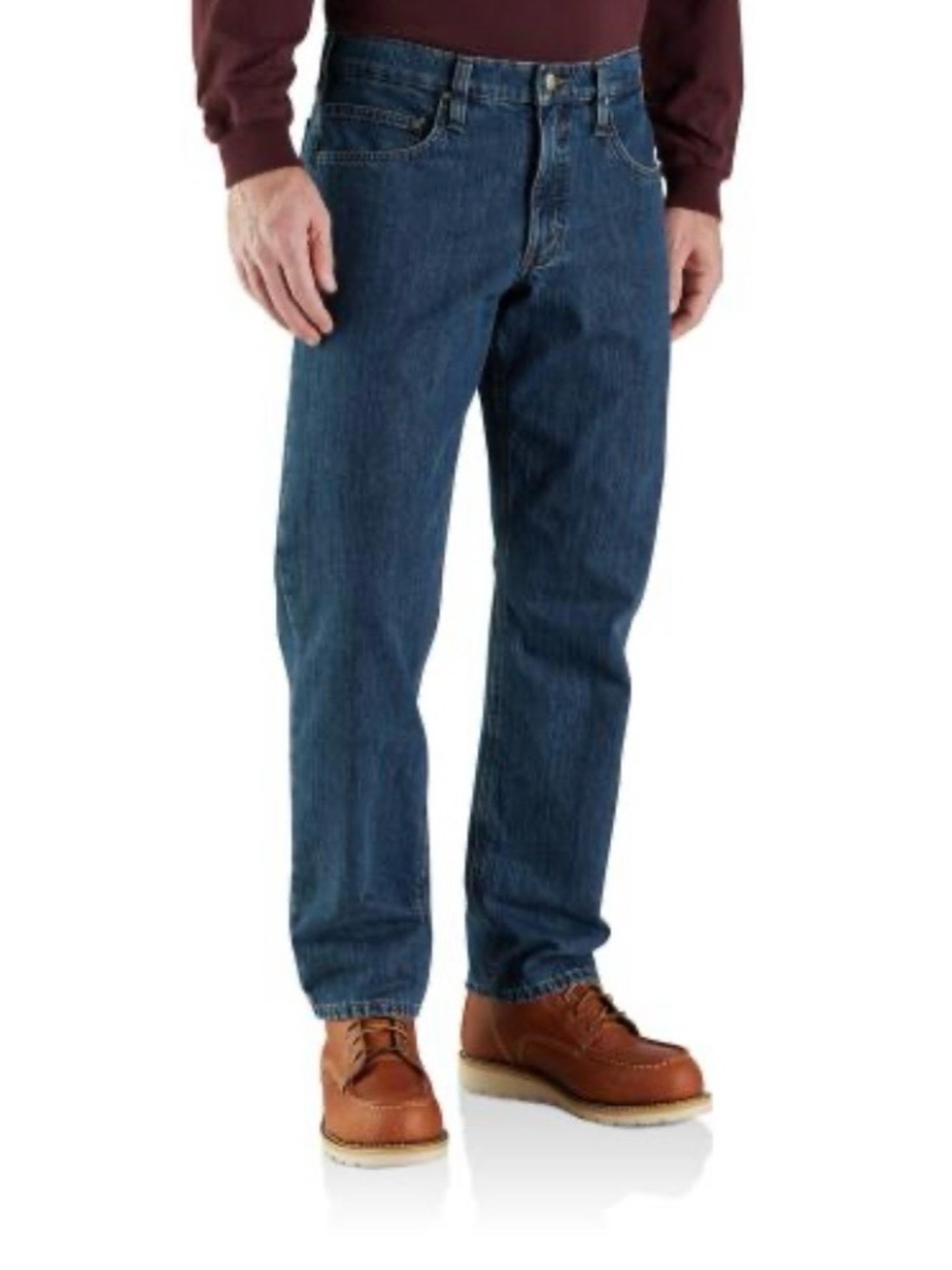 CARHARTT 2 Pair Relaxed Fit Jeans in Dark Blue Denim